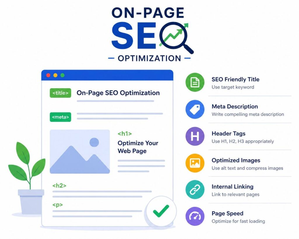 On page optimisation for good user experience.