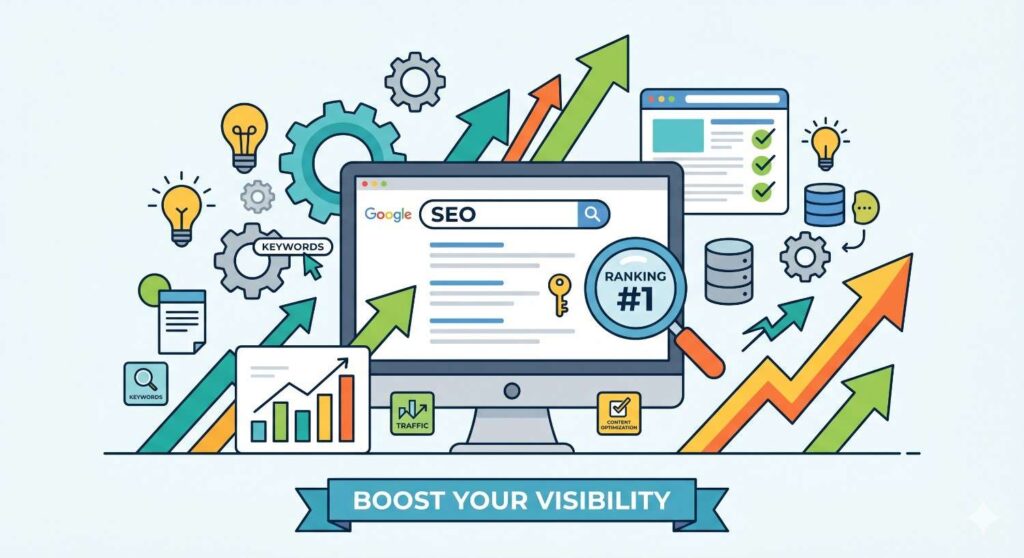To make the user friendly webpage, need to boost visibility by doing SEO optimisation.